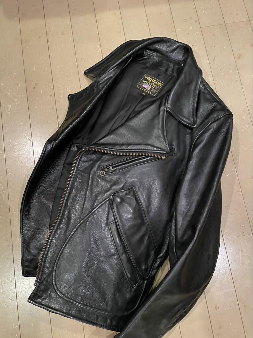 VANSON US made RAID THE RAIDER JACKET Size 38 Black From Japan | eBay
