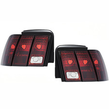 For Ford Mustang 1999-2004 Dark Red Tail Lights Rear Brake Lamps Leftright Pair