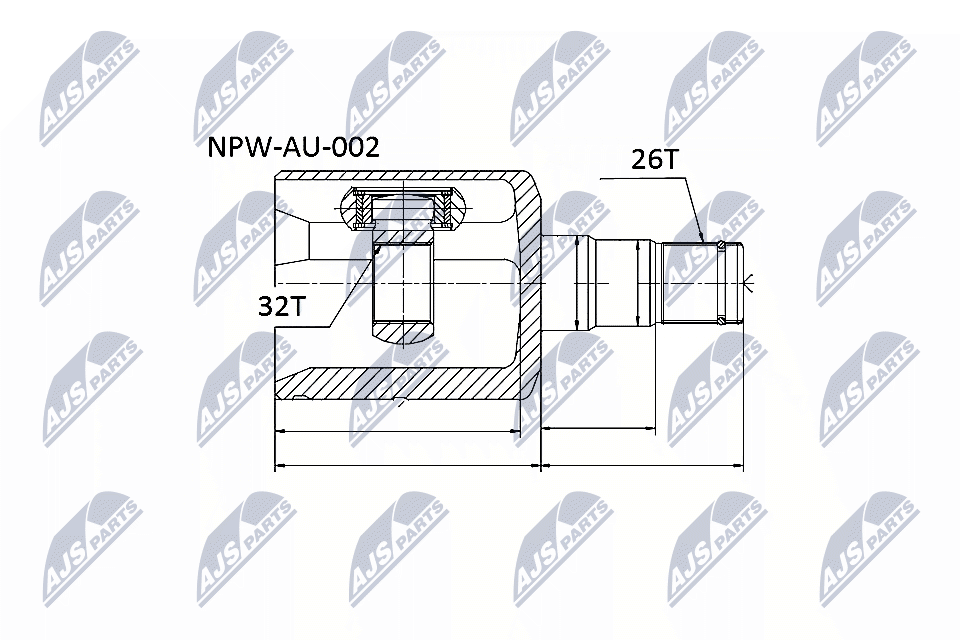 N.T.Y. NPW-AU-002.NTY Joint Kit, drive shaft for AUDI,SEAT,SKODA,VW - Image 9