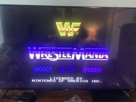 WWF WrestleMania Nintendo NES completo CIB completo di scatola testato Hulk Hogan