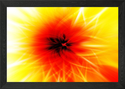 Colorful Twirl Effects Framed Wall Art Poster Canvas Print Picture