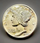 1938 Mercury Dime – Choice BU – Gorgeous Original Toning – Stunning Eye Appeal!