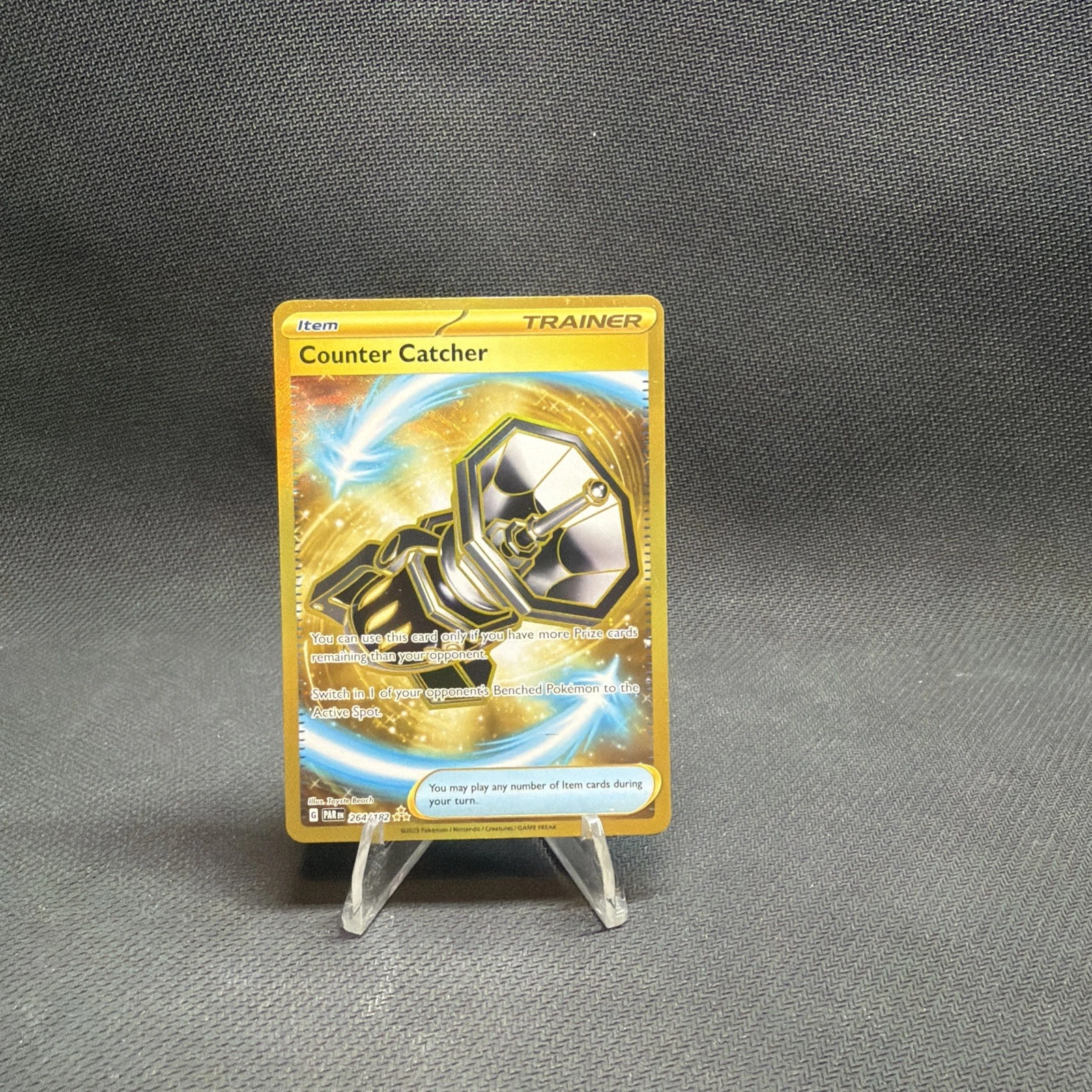 Counter Catcher 264/182 SV04: Paradox Rift Holo Gold Hyper Rare LP