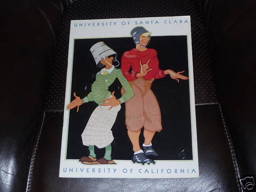 1931 SANTA CLARA AT CALIFORNIA COLLEGE FOOTBALL PROGRAM - Bild 1 von 1