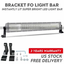 Light Bar Side Mount Base Bracket for LED Work Light Bar Flood Spot Universel