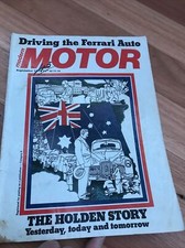 MOTOR Car magazine B SEPT 1978 HOLDEN SENATOR FERRARI CIVIC SUNBIRD 504 323 MANS