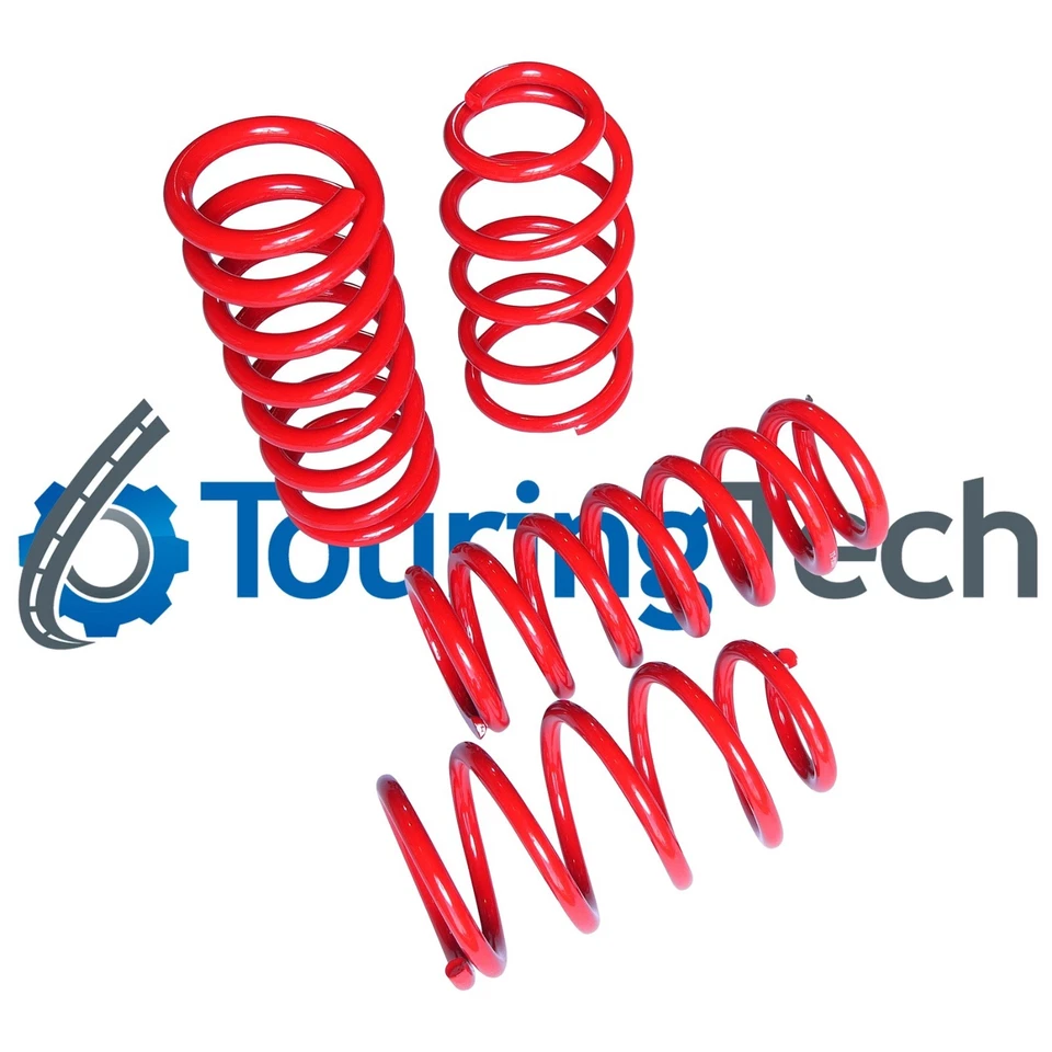 Touring Tech Lowering Springs 1.7”F/1.8”R Red For 2015+ Mustang - Bild 1 von 4