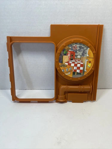 TMNT Sewer Lair Playset Parts Wall Large Side Kitchen View Playmates Vintage