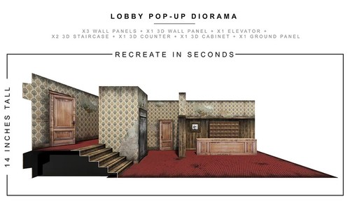 EXTREME SETS 1/12 Lobby Pop Up Diorama - 第 3/4 張圖片