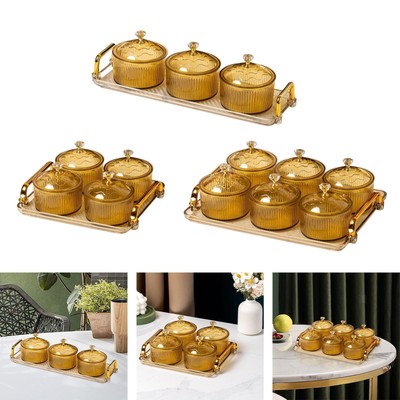 Obst Dessert Snacks Servierplatte Schüsseln mit Deckel Behälter