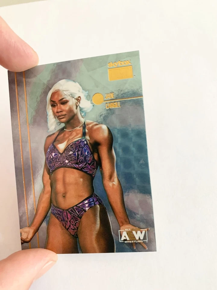 Jade Cargill Skybox Premium Star Sapphire 2022 Skybox Metal Universe AEW # PP-5 - Image 2 of 3