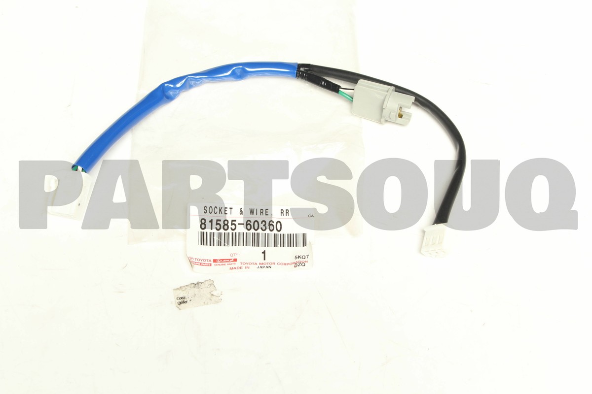 JYUN 8158560360 Genuine Toyota SOCKET & WIRE RR 81585-60360 | eBay