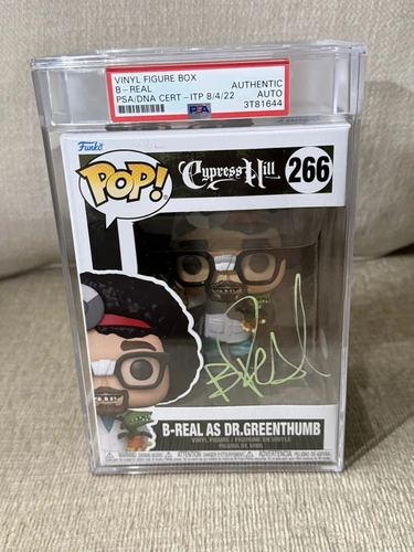 B-Real Autograph PSA Funko Pop #266 Signed Cypress Hill DR Greenthumb 420 Box