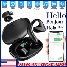 Bluetooth Translator Earbuds 144 Language Two Way Real Time Smart Translation