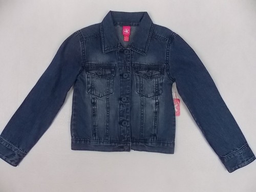 JK Girls J Khaki Denim Jean Jacket 100% Cotton Small (7) #7621