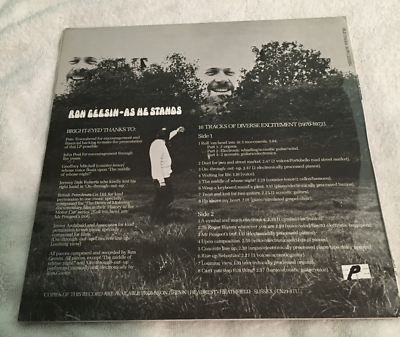 Ron Geesin - As He Stands エクスペリメンタル Ron Geesin - As He Stands エクスペリメンタル