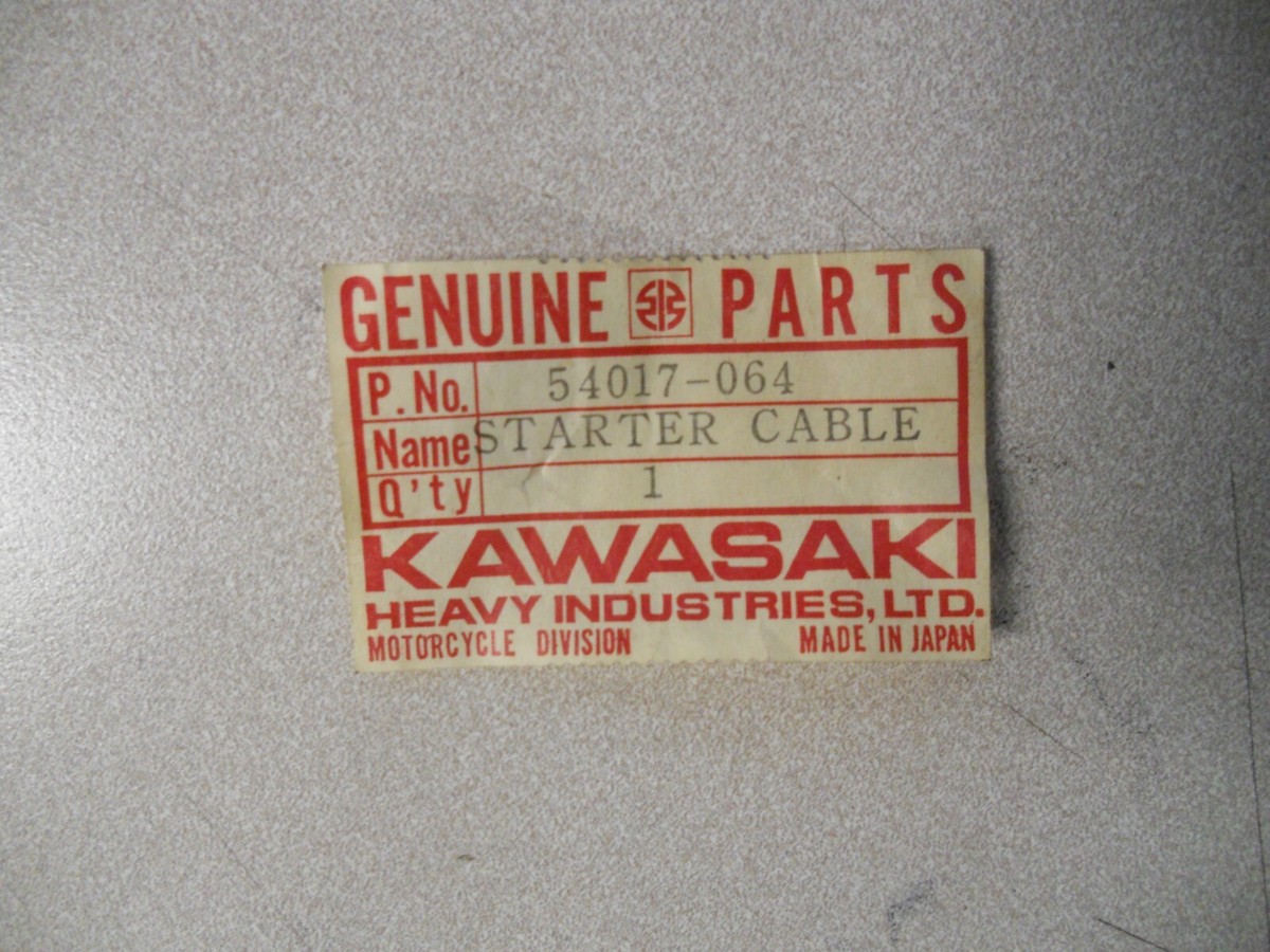 NOS Kawasaki Starter Cable 1976-1985 KE125 1974-1975 KS125 54017