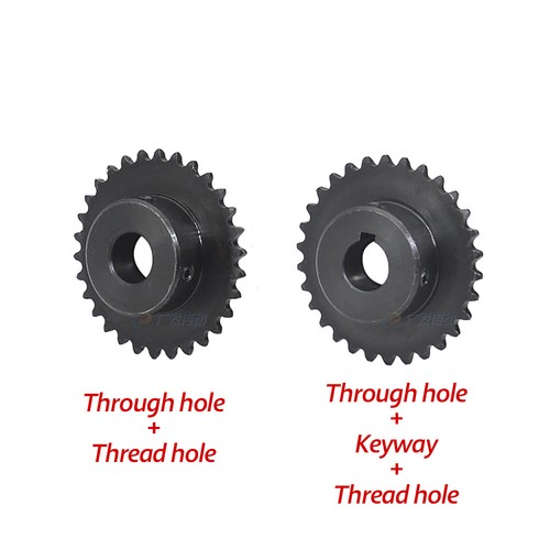 #25 Roller Chain Sprocket With Keyway 04C 13T-40T Tooth Bore 8-30mm Pitch 6.35mm - Picture 2 of 32