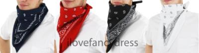 BANDANA BEDRUCKTES HALSTUCH WESTERN BANDIT KOSTÜM ACCESSOIRE PAKET