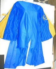 Praisewear Blouse Tunic Liturgical Church Dance Royal Blue w/Gold Top