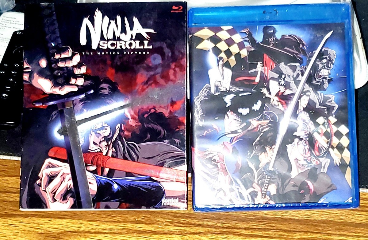 Ninja Scroll Anime Movie Blu-Ray Sealed Rare Oop Embossed