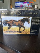 Wonder Art Caron Galloping Horse Latch Hook Kit 24X36