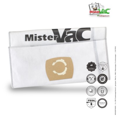 5x Staubsaugerbeutel Kompatibel Mit Nilfisk WAP SQ 550 Serie - Hochwertige Filtersäcke