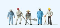Preiser 14017 Gleisbauarbeiter 1:87 Spur H0 Neu Ovp Figuren