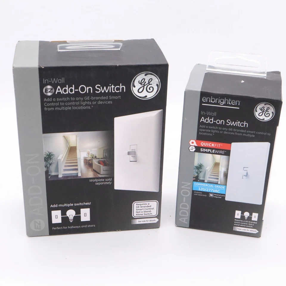Lote de 10 interruptores adicionales GE para controles de iluminación inteligentes GE Z-Wave/GE Zigbee NUEVO Foto 2 de 4