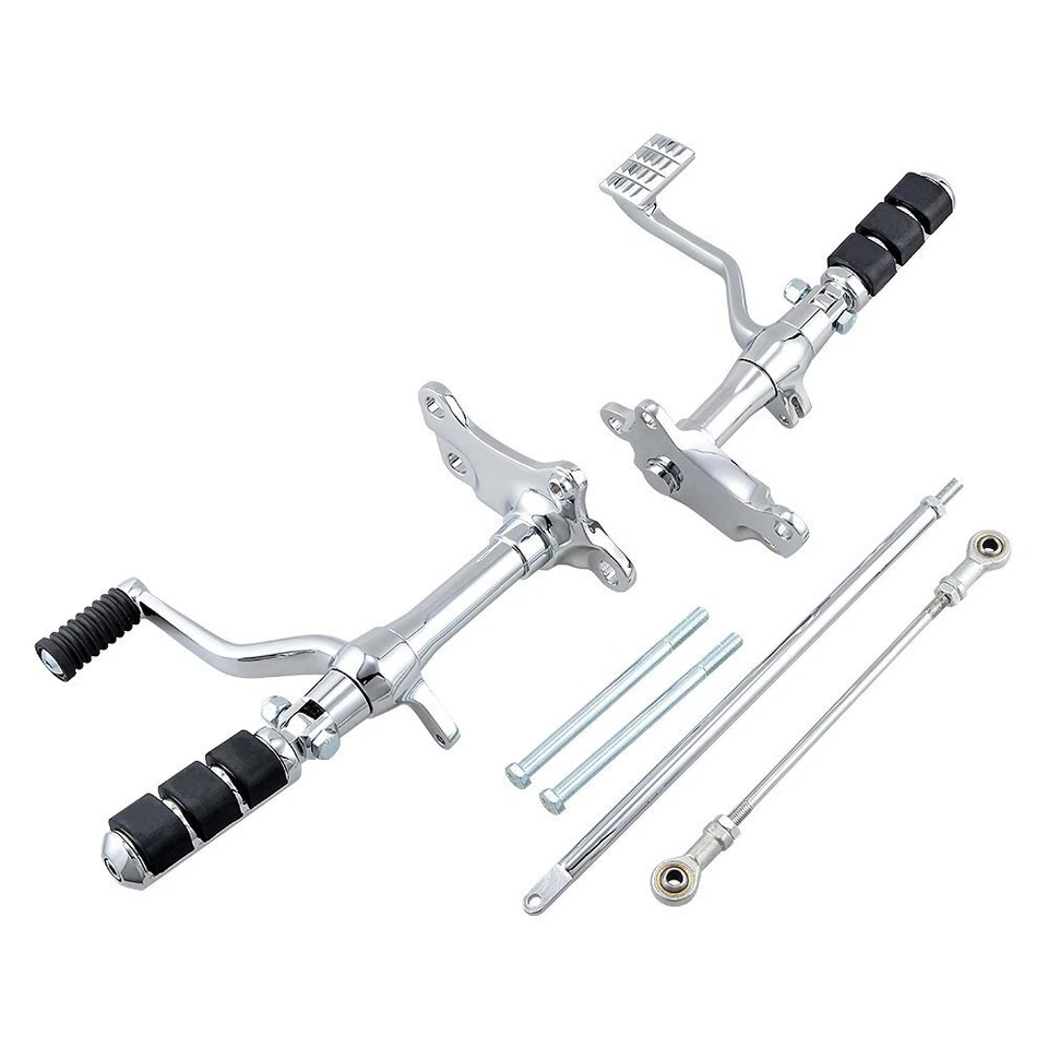 Chrome Billet Forward Controls Foot Pegs for Harley Sportster 883 1200 1991-2003 - Image 2 of 4