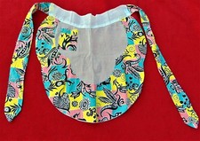 ANTIQUE WOMEN'S APRON  BEAUTIFUL DESIGN  PRISTINE CONDITION  QUALITY LINEN