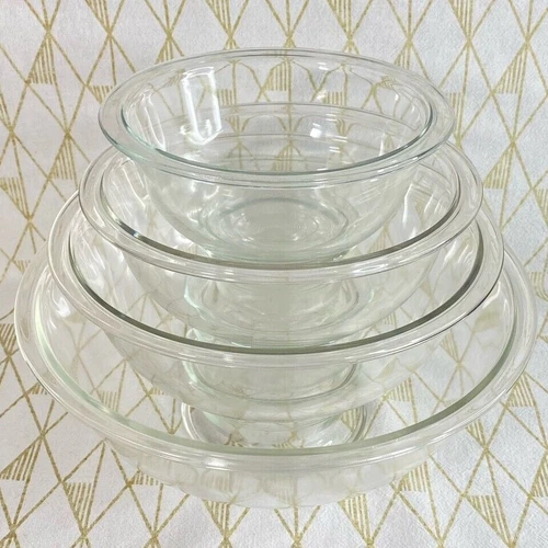 Vintage Pyrex Clear - Mixing Bowls - By The Piece
