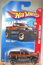 2008 Hot Wheels #84 Web Trading Cars 8/24 MEGA DUTY Brown Variant w/Chrome 5Dots