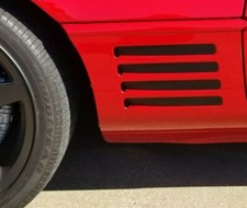 C4 CORVETTE SIDE LOUVER BLACKOUT DECALS  fits...