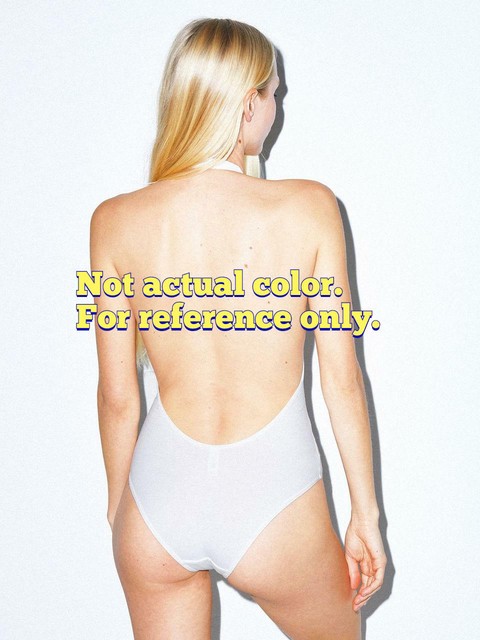 American Apparel - Nude V-neck Thong Bodysuit Large for sale online | eBay