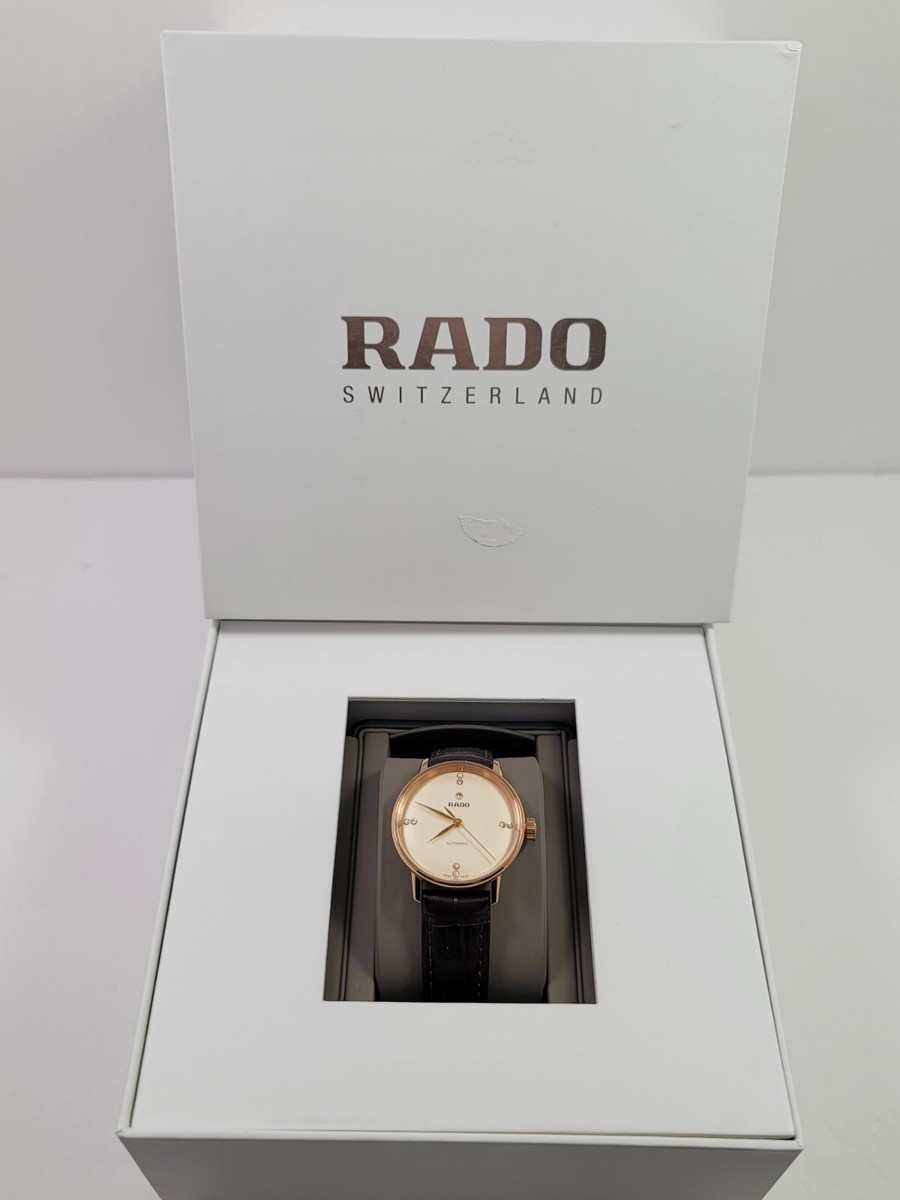 Rado Coupole Classic SWISS Automatic Diamonds Ladies Leather Watch