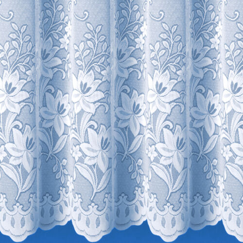 Modern & Traditional Quality White Lace Net Window Curtains - Sold By The Metre - Picture 22 of 44
