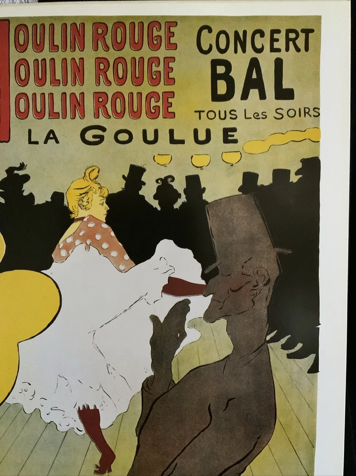 图卢兹劳特雷克“红磨坊”未框海报广告音乐会舞会 12 英寸 x 17 英寸 — 第 3/4 张图片