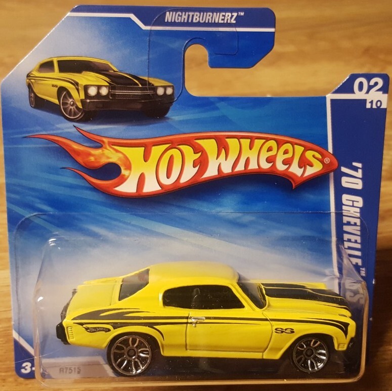 Hot Wheels '70 Chevy Chevelle SS Yellow 1:64 Scale New 2010
