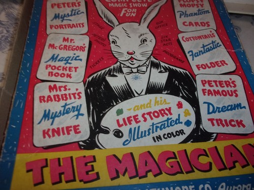 Vintage 1942 Strathmore Co. Peter Rabbit the Magician Complete Magic Show for Fun - Bild 3 von 24