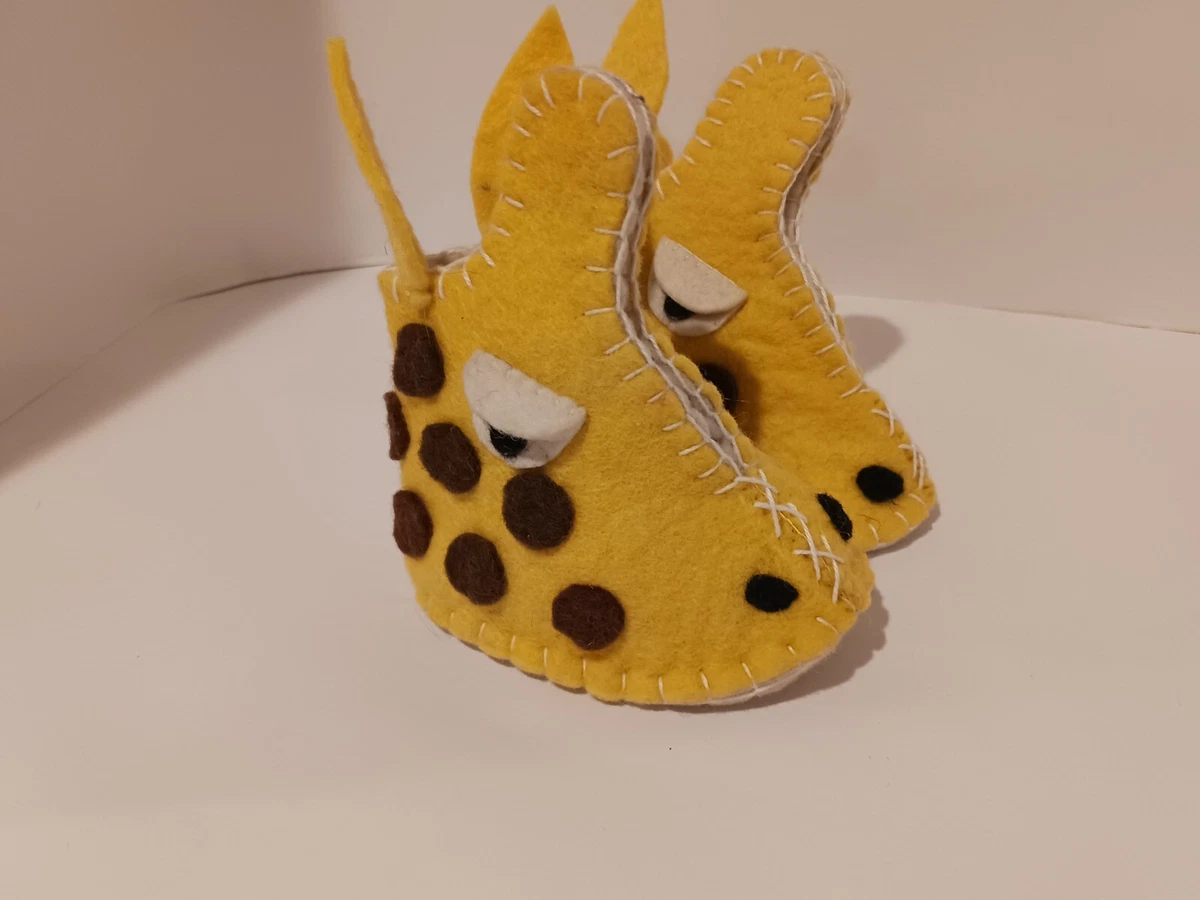 Giraffe Zooties Slippers Size 0 12 months Booties Silk Road Bazaar