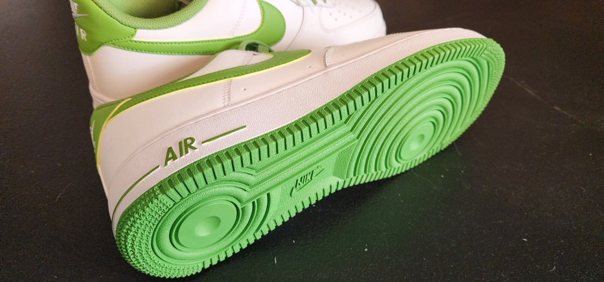 Nike Air Force 1 '07 Shoes White Chlorophyll Green Apple Shoes