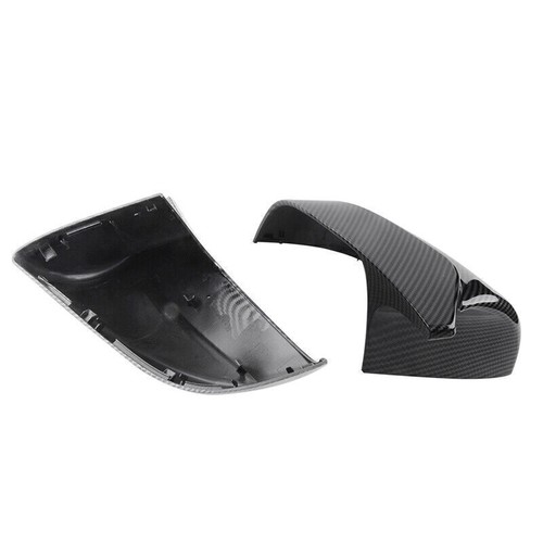 FOR 2017-22 TESLA MODEL 3 M HORN STYLE CARBON FIBER SIDE MIRROR COVERS CAP NEW - Picture 7 of 8