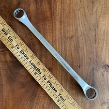 Craftsman -V-Series 15/16" x 1" Double Box End Wrench 12 PT USA Excellent