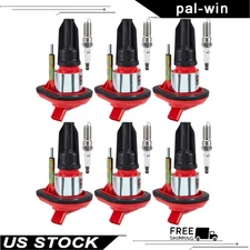 6x Ignition Coil & Iridium Spark Plug For GMC Chevy Trailblazer Envoy 4.2L UF303