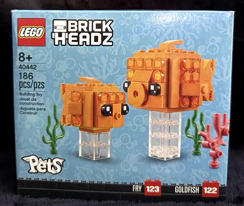 LEGO Brickheadz 40442 “Pets” Goldfish & Fry (retired) New in Box