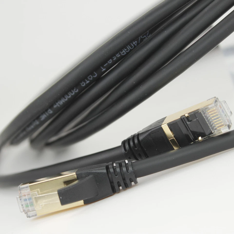 Ethernet Cable RJ45 Cat8 40GBPS Network Gold Super Fast LAN Lead SSTP Patch LOT - Image 4 of 4