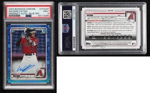 2020 Bowman Chrome Prospect Blue Refractor /150 Wilderd Patino PSA 9 MINT Auto