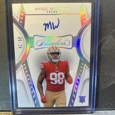 2025 Panini Flawless Mykel Williams 49ers Rookie Debut Signatures Auto /20