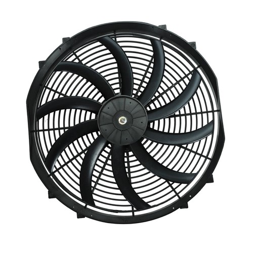 16" Electric 12V Radiator Slim Pull Fan 3000CFM 120W Thermostat Wiring Relay Kit - Picture 8 of 12